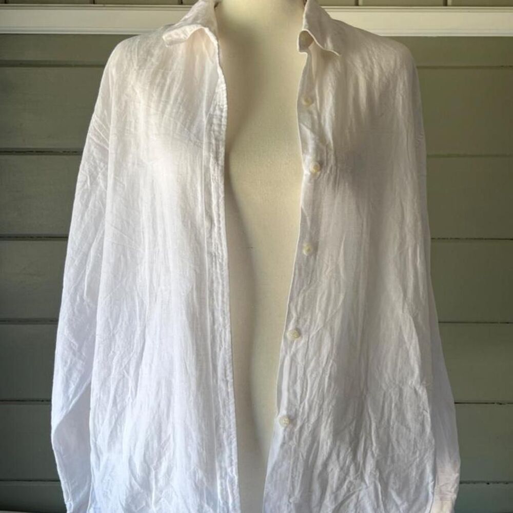 Unbranded Women's White and Cream Shirt